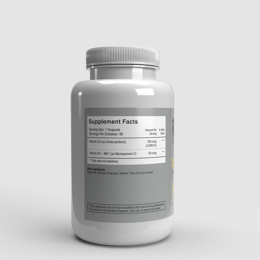 D3 & K2 Starter Bottle - 3 Month Supply