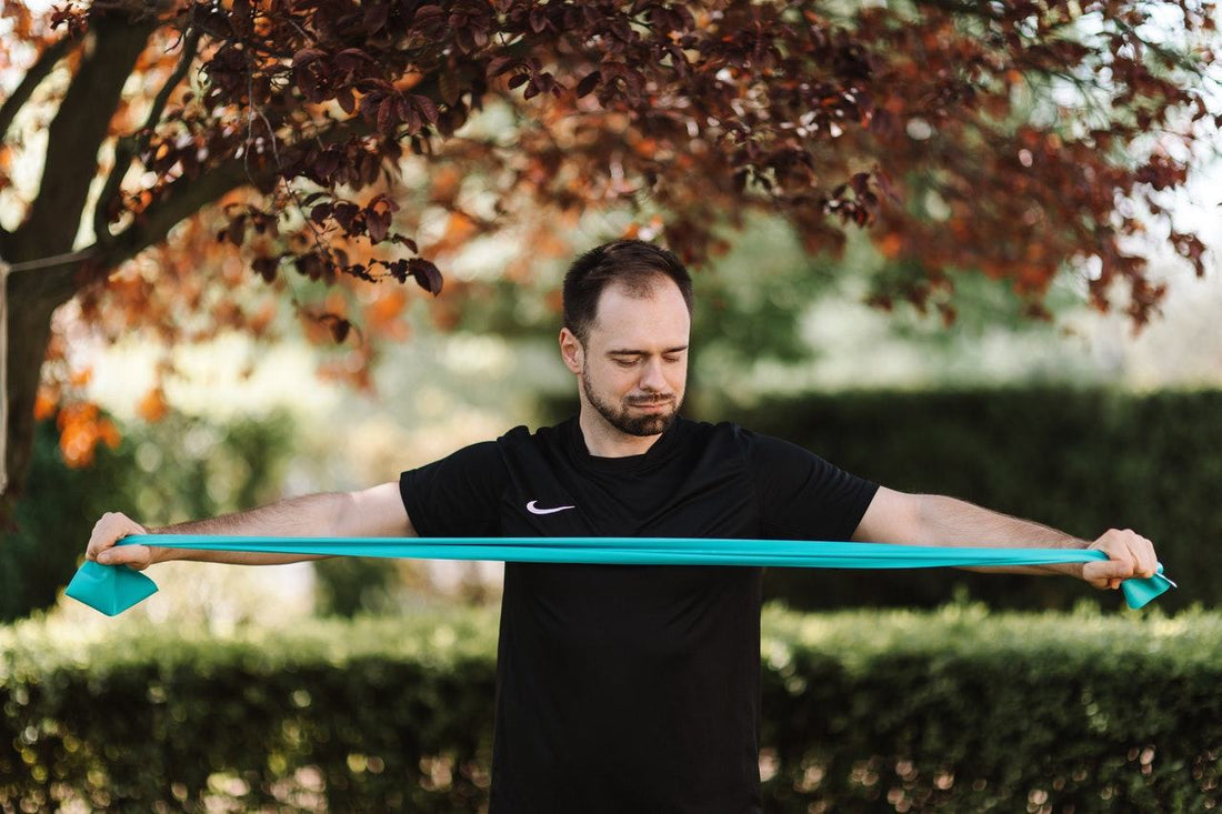 Man stretching in Park- Healthy Habits